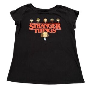 Stranger Things T-Shirt Girls Size L Large (10/12) Graphic Tee Eleven & Friends